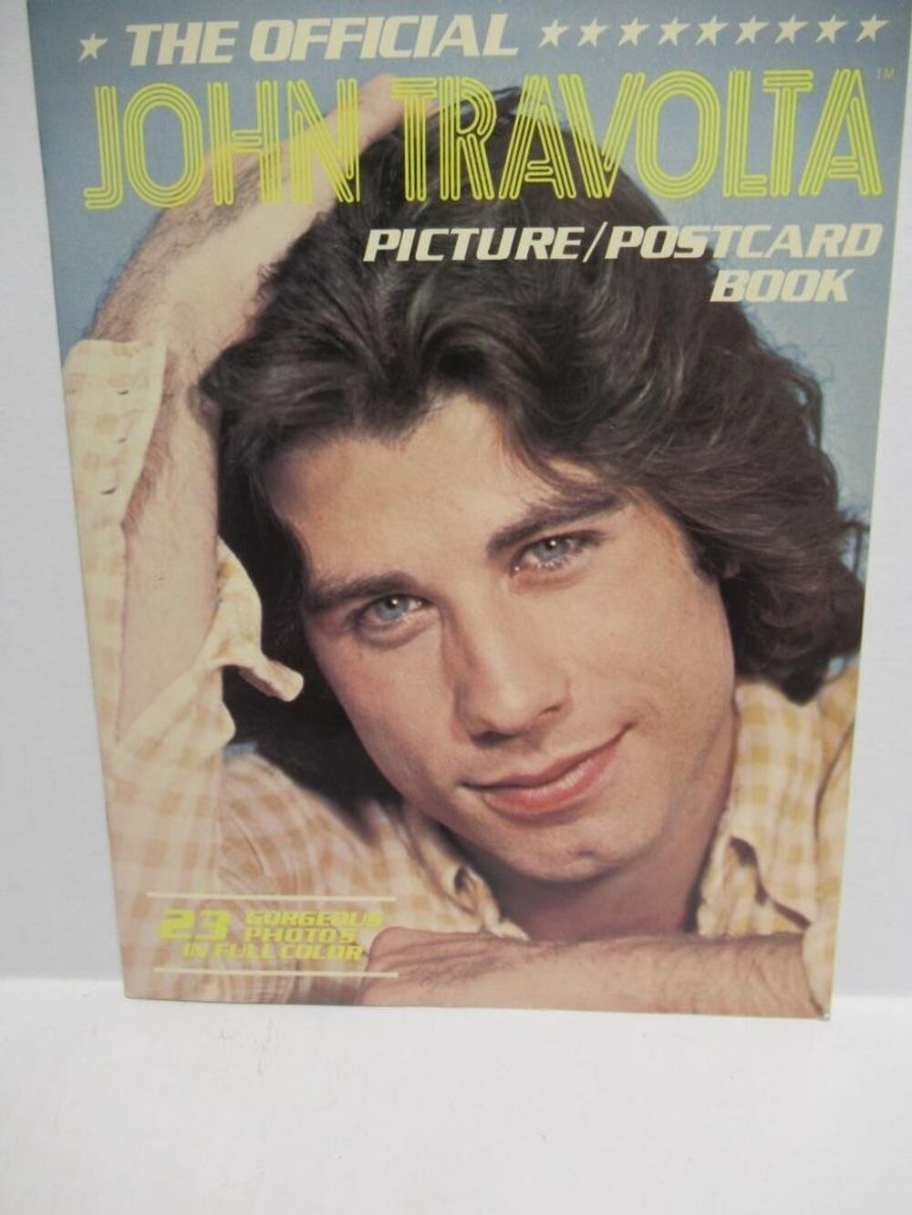 John Travolta The Official Picture Postcard Book with 23 In Color UNUSED C350